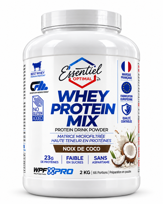 Whey Protein Mix Essentiel Optimal 2 kg – saveur Noix de Coco