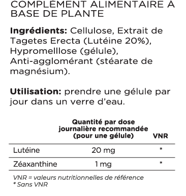 Lutéine 60 Capsules